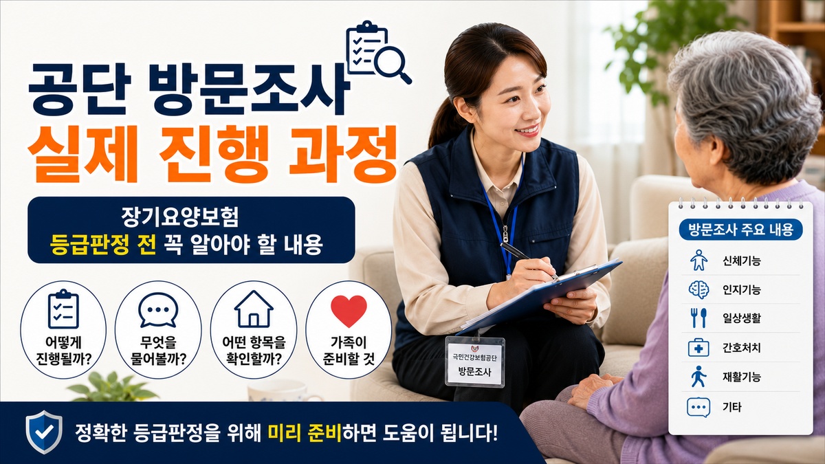 공단 방문조사 전 꼭 알아야 할 내용